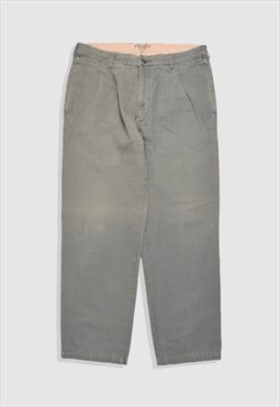 Vintage 90s Avirex Wide-Leg Chino Trousers in Grey
