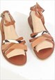 VINTAGE 90S REAL LEATHER SANDALS