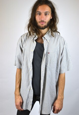 VINTAGE 90'S TOMMY HILFIGER CHECKED SHIRT