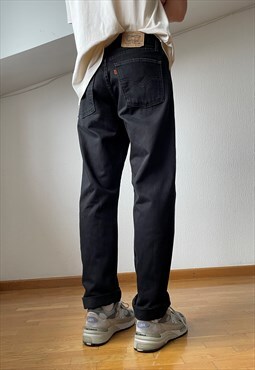 Vintage LEVIS Jeans Denim Pants 80s Orange Tab / Black