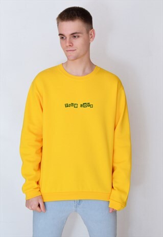 YELLOW FAKE LOVE (GREEN) SWEATSHIRT