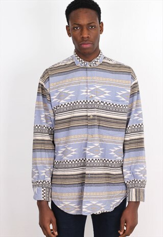VINTAGE AZTEC FLANNEL SHIRT