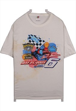 Vintage 90's Fruit of the Loom T Shirt Racing Car Short