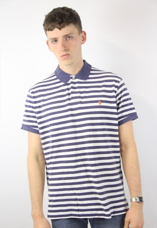 VINTAGE POLO RALPH LAUREN STRIPED POLO SHIRT
