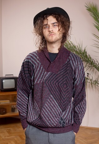 SHAWL COLLAR VINTAGE PULLOVER