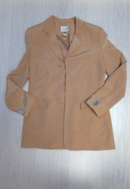 80's Vintage Blazer Jacket Beige Smart