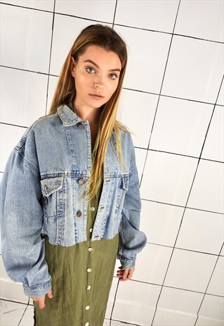 CUSTOM CROPPED DENIM JACKET