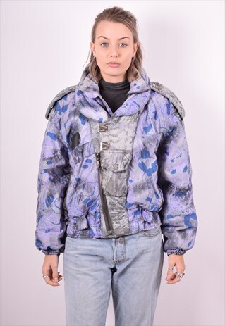 WOMENS VINTAGE PADDED JACKET LARGE MULTI 90'S