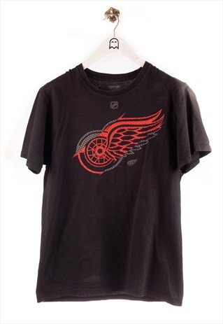 VINTAGE REEBOK T-SHIRT NHL PRINT BLACK