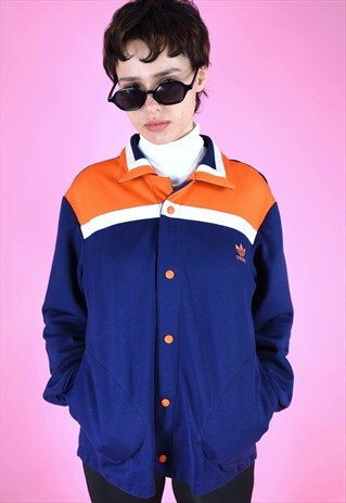 orange adidas track jacket