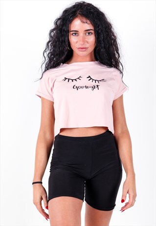 VINTAGE CROP T-SHIRT T587