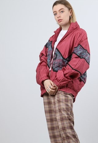 VINTAGE L RED LIGHTWEIGHT JACKET