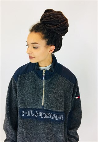 TOMMY HILFIGER TEDDY BEAR BIG LOGO FLEECE