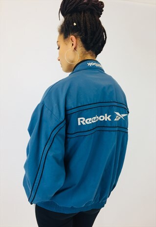 REEBOK EMBROIDERED WINDBREAKER JACKET