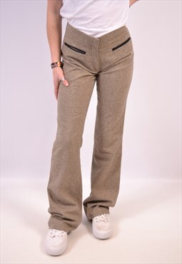 Vintage Calvin Klein Trousers Straight Casual Grey
