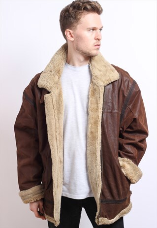 VINTAGE LEATHER AVIATOR JACKET