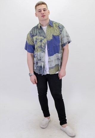 VINTAGE PATTERN FESTIVAL SHIRT
