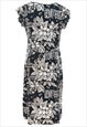 VINTAGE FLORAL PRINT DRESS - M