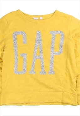 Gap  Spellout Crewneck Sweatshirt XLarge Yellow