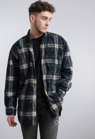 VINTAGE CHECK CORD SHIRT Z757