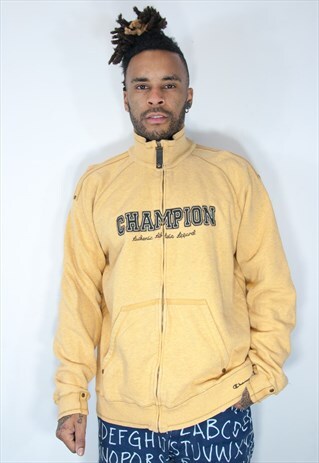 EMBROIDED CHAMPION ZIP SWEATSHIRT