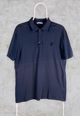 Versace Collection Blue Polo Shirt Large