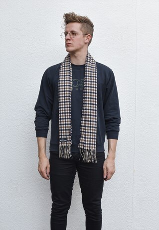 AQUASCUTUM CHECK WOOL SCARF