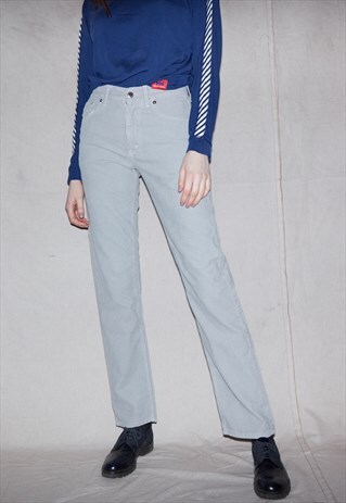 90S CLASSIC HIGH WAITED CORDUROY UNISEX TROUSERS