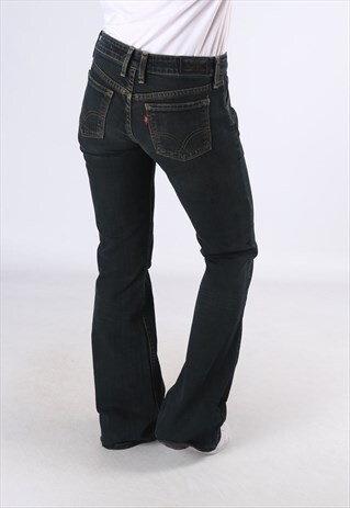 LEVIS 551 FLARE DENIM JEANS FLARED LEG UK 10 (DC5J)