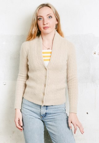 VINTAGE 90S RALPH LAUREN CASHMERE CARDIGAN