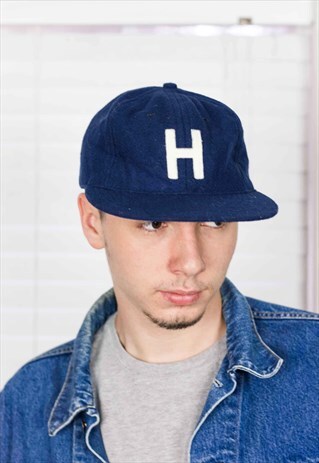 VINTAGE LETTER H BASEBALL CAP LOGO 90S ONE SIZE 3.6