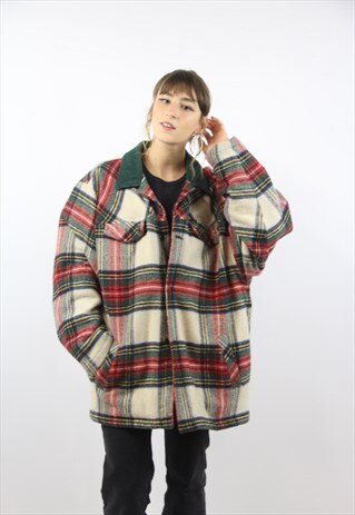 VINTAGE WRANGLER FLANNEL HEAVY 90S JACKET