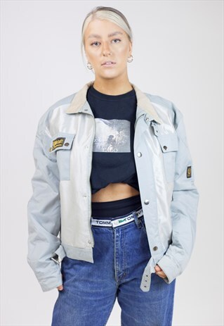 VINTAGE BELSTAFF GREY AND SILVER JACKET