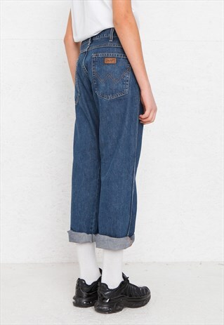 VINTAGE RETRO BLUE WRANGLER DENIM JEANS