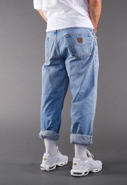 Carhartt Carpenter Jeans in blue denim.