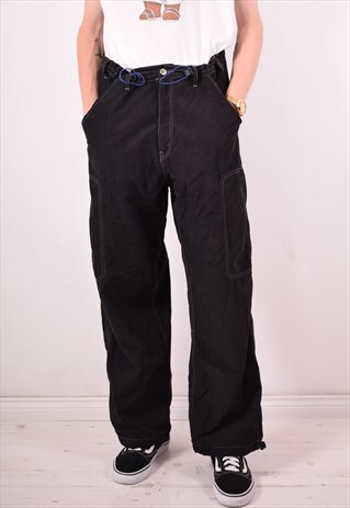 LEVI'S MENS VINTAGE TROUSERS W36 L32 BLACK 90S