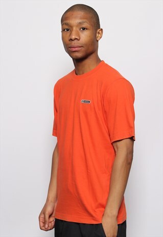 VINTAGE ADIDAS LOGO T-SHIRT ORANGE