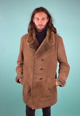 VINTAGE 90'S SHEARLING COAT