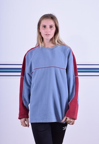 RETRO BLUE & RED SWEATSHIRT