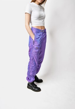 Retro ELLESSE 90s ski pants purple vintage sports joggers