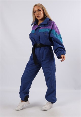 VINTAGE ELLESSE FULL SKI SUIT SPORTS UK 12 M (Y1E)