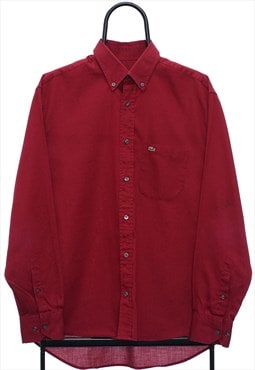 Vintage Lacoste Maroon Shirt Womens
