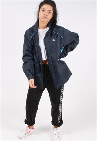 VINTAGE ADIDAS LIGHTWEIGHT OVERSIZED WINDBREAKER JACKET