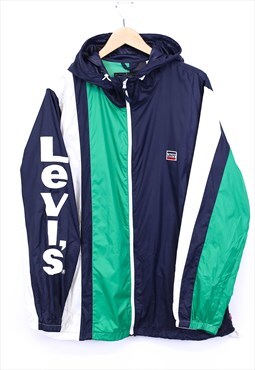 Vintage Levi's Windbreaker Jacket Multicolour Colour Block 
