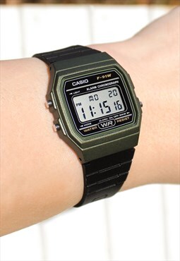 Casio Dark Green F-91W Digital Watch (Japan import)