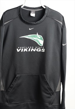 Vintage Nike Vikings Sports Crewneck Sweatshirt Black 
