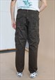 VINTAGE 90S RELAXED FIT HIGH WAISTED CARGO STYLE PANTS W40