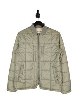 Men's Timberland Padded Jacket In Green Size Medium