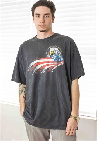 VINTAGE HARLEY DAVIDSON T-SHIRT LOGO 90S XXL 11.1