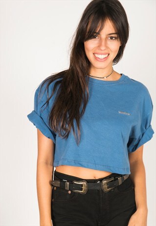 VINTAGE 90S USA CROP T-SHIRT / R827